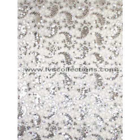 LP71 SEQUIN PAISLEY SCARF